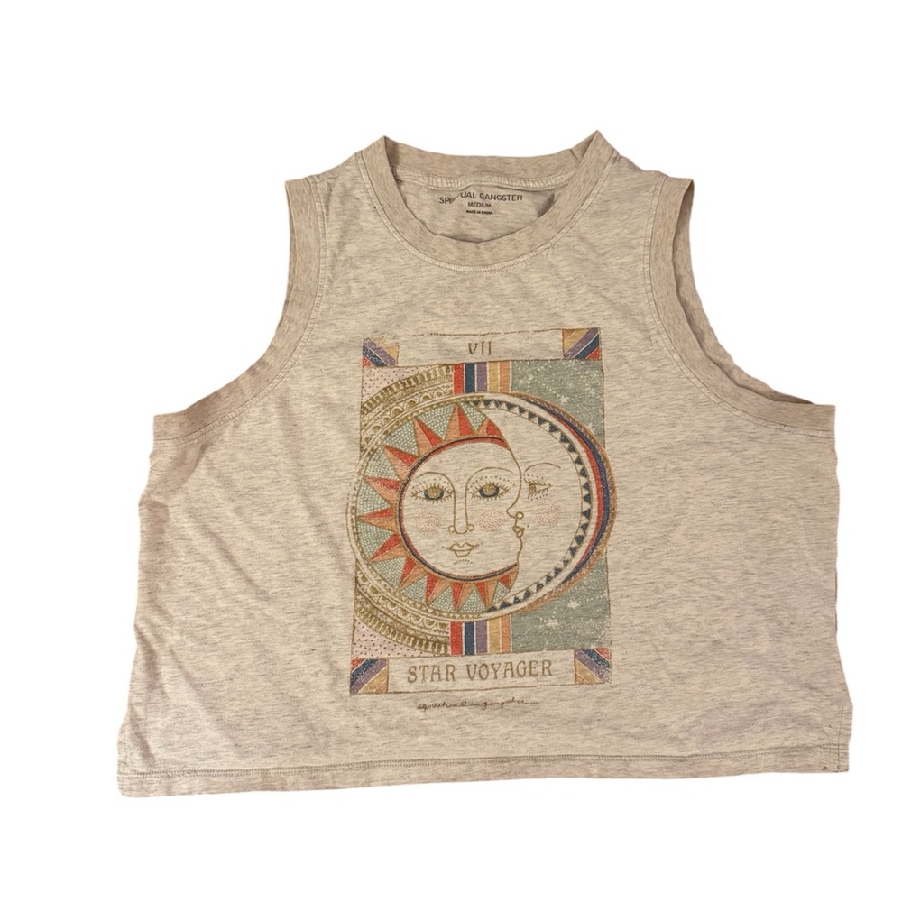SPIRITUAL GANGSTER Star Voyager Boxy Crop Graphic Tank - Picture 5 of 6